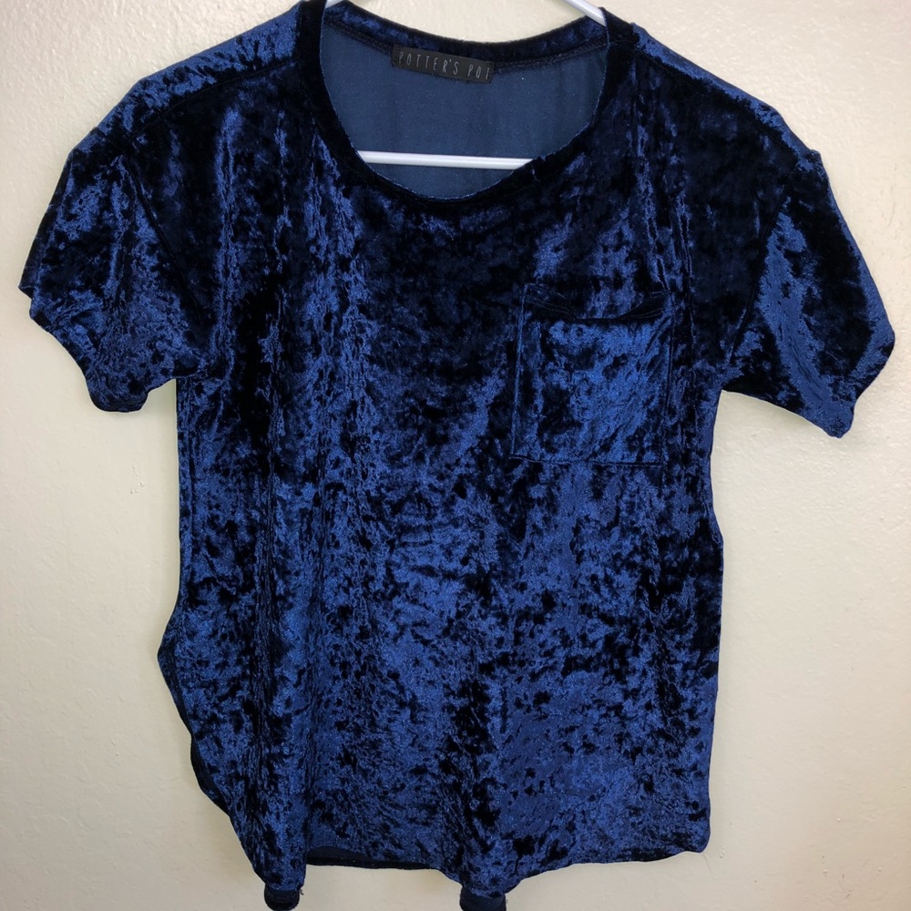 Velvet casual top